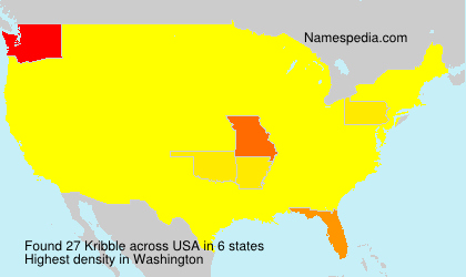 Surname Kribble in USA Surname Kribble in USA