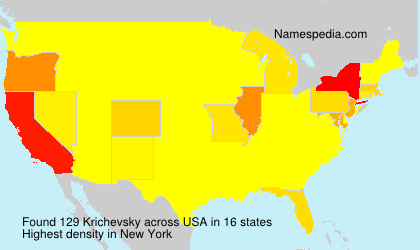 Surname Krichevsky in USA Surname Krichevsky in USA