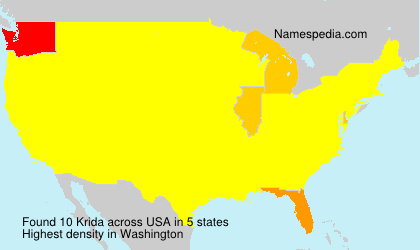 Surname Krida in USA Surname Krida in USA
