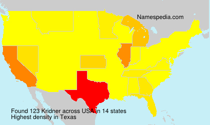 Surname Kridner in USA Surname Kridner in USA