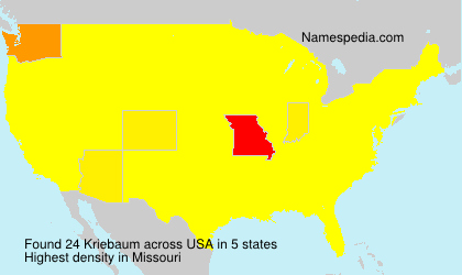 Surname Kriebaum in USA Surname Kriebaum in USA