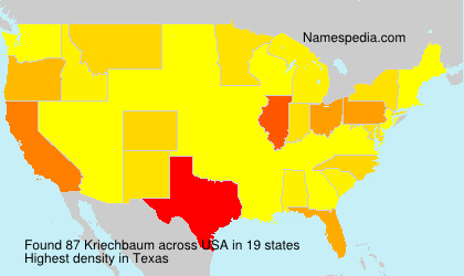 Surname Kriechbaum in USA Surname Kriechbaum in USA