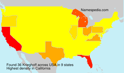 Surname Krieghoff in USA Surname Krieghoff in USA