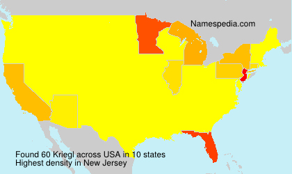 Surname Kriegl in USA Surname Kriegl in USA