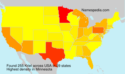 Surname Kriel in USA Surname Kriel in USA