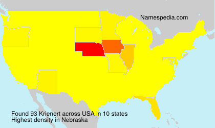 Surname Krienert in USA Surname Krienert in USA