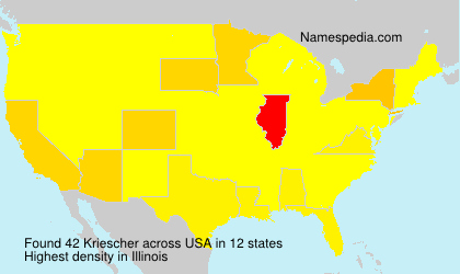 Surname Kriescher in USA Surname Kriescher in USA