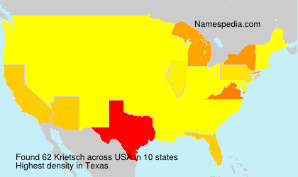 Surname Krietsch in USA Surname Krietsch in USA