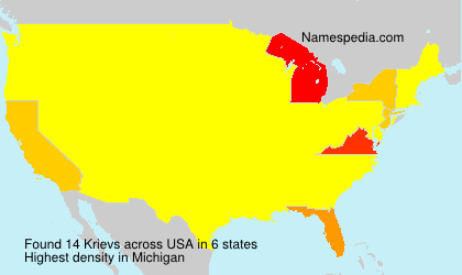 Surname Krievs in USA Surname Krievs in USA