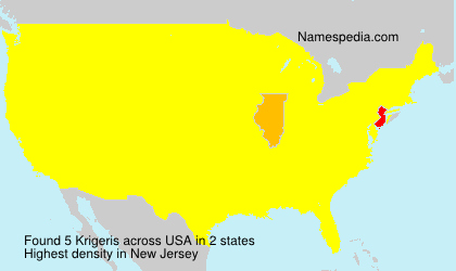 Surname Krigeris in USA Surname Krigeris in USA