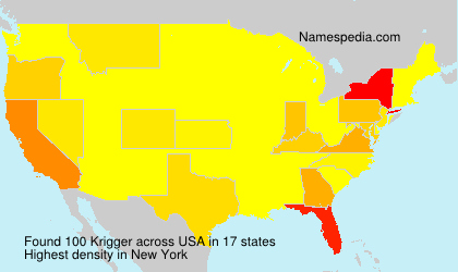 Surname Krigger in USA Surname Krigger in USA