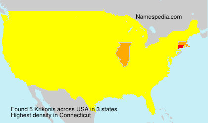 Surname Krikonis in USA Surname Krikonis in USA