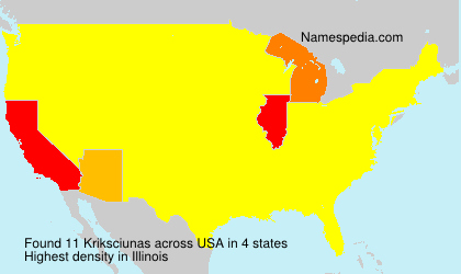 Surname Kriksciunas in USA Surname Kriksciunas in USA