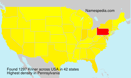 Surname Kriner in USA Surname Kriner in USA
