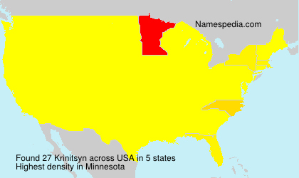 Surname Krinitsyn in USA Surname Krinitsyn in USA
