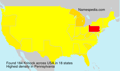 Surname Krinock in USA Surname Krinock in USA