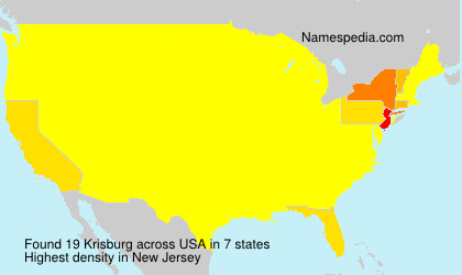 Surname Krisburg in USA Surname Krisburg in USA