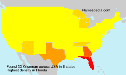 Surname Kriseman in USA Surname Kriseman in USA