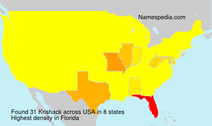 Surname Krishack in USA Surname Krishack in USA