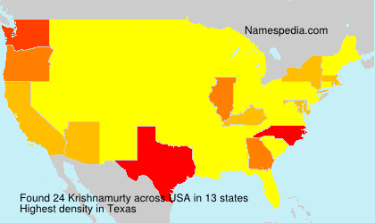 Surname Krishnamurty in USA Surname Krishnamurty in USA