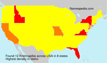 Surname Krishnapillai in USA Surname Krishnapillai in USA