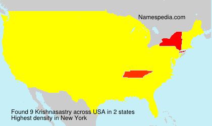 Surname Krishnasastry in USA Surname Krishnasastry in USA