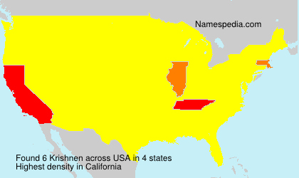 Surname Krishnen in USA Surname Krishnen in USA