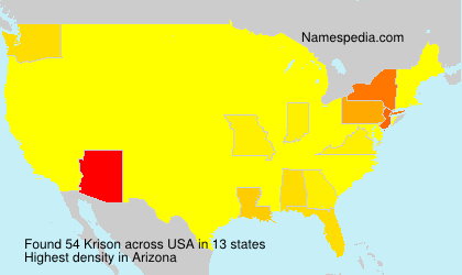 Surname Krison in USA Surname Krison in USA