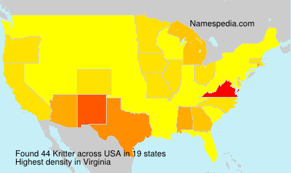 Surname Kritter in USA Surname Kritter in USA