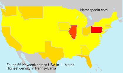 Surname Krivacek in USA Surname Krivacek in USA