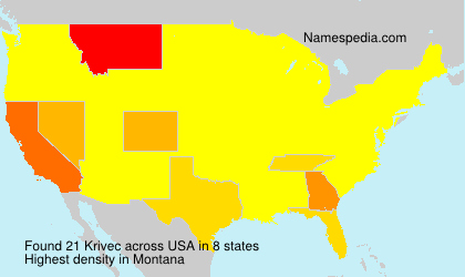 Surname Krivec in USA Surname Krivec in USA