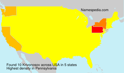 Surname Krivonosov in USA Surname Krivonosov in USA