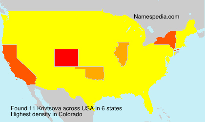 Surname Krivtsova in USA Surname Krivtsova in USA
