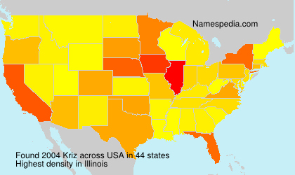 Surname Kriz in USA Surname Kriz in USA