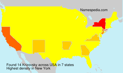 Surname Krizovsky in USA Surname Krizovsky in USA