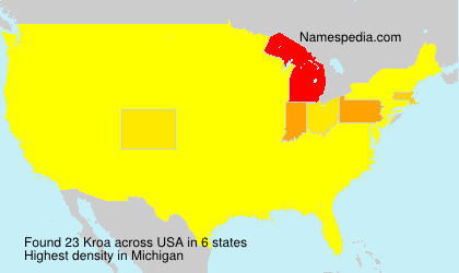 Surname Kroa in USA Surname Kroa in USA