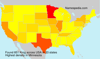 Surname Krog in USA