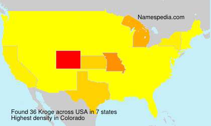 Surname Kroge in USA Surname Kroge in USA