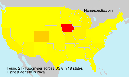 Surname Krogmeier in USA Surname Krogmeier in USA