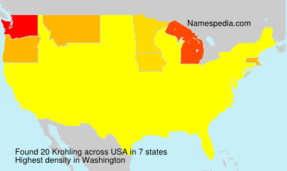 Surname Krohling in USA Surname Krohling in USA