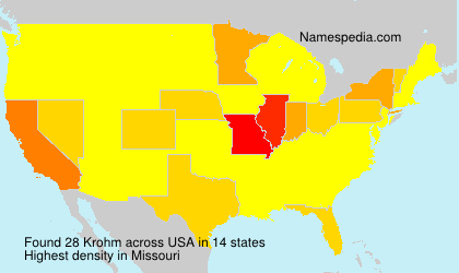 Surname Krohm in USA Surname Krohm in USA