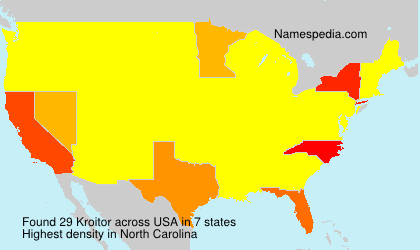 Surname Kroitor in USA Surname Kroitor in USA