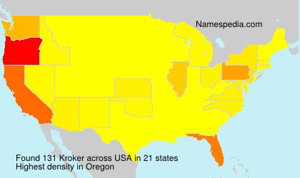 Surname Kroker in USA Surname Kroker in USA