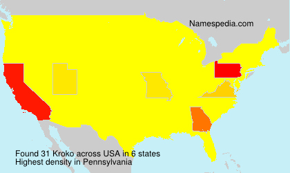 Surname Kroko in USA Surname Kroko in USA