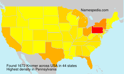 Surname Kromer in USA Surname Kromer in USA