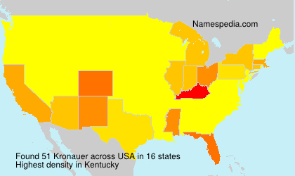 Surname Kronauer in USA Surname Kronauer in USA