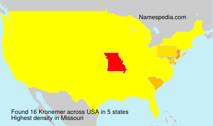 Surname Kronemer in USA Surname Kronemer in USA