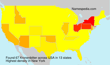 Surname Kronenbitter in USA Surname Kronenbitter in USA