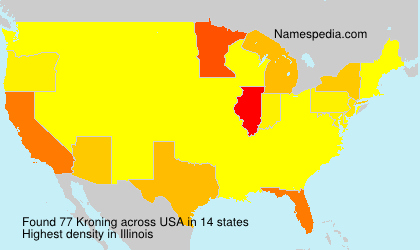 Surname Kroning in USA Surname Kroning in USA