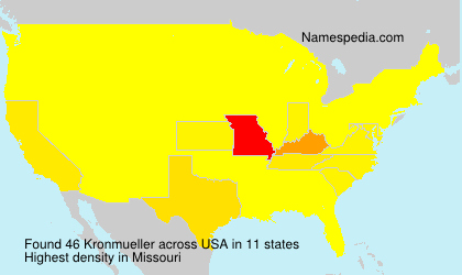 Surname Kronmueller in USA Surname Kronmueller in USA